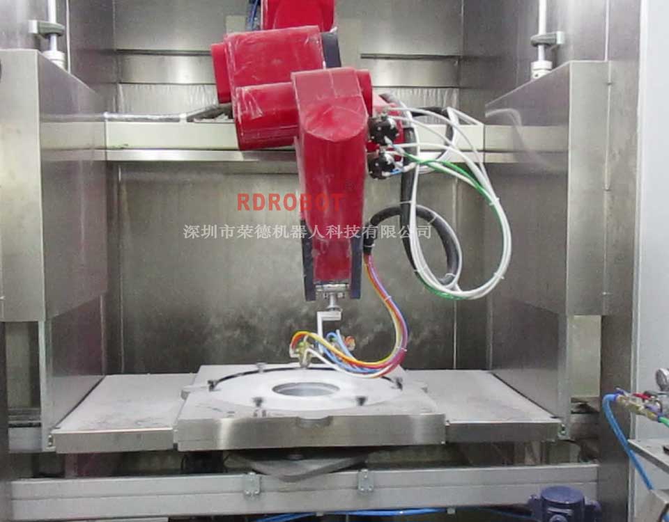 橡膠輪胎機(jī)器人自動噴涂線