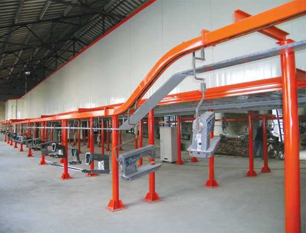 輕工產(chǎn)品家用縫紉機的自動噴涂工藝